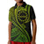 Custom Atiu Cook Islands Polo Shirt Green Polynesian Wave Style LT9 Kid Green - Polynesian Pride