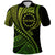 Atiu Cook Islands Polo Shirt Green Polynesian Wave Style LT9 Adult Green - Polynesian Pride