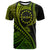 Atiu Cook Islands T Shirt Green Polynesian Wave Style LT9 Adult Green - Polynesian Pride