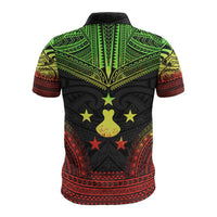 Austral Islands Polo Shirt Tuhaa Pae Flag Polynesian Chief Tattoo Reggae Version - Polynesian Pride