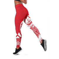 Austral Islands Polynesian Leggings - Polynesian Tattoo Flag Version - Polynesian Pride