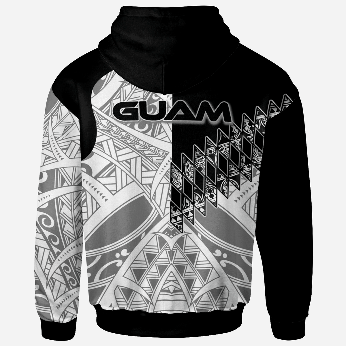 Guam Hoodie Symmetry Style - Polynesian Pride