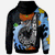 Papua New Guinea Zip Hoodie Fish Hooks and Wave - Polynesian Pride