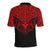 Maori Tattoo Polo Shirt Hei Matau Abalone Red - Polynesian Pride