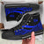 Niue High Top Shoes Blue - Polynesian Tentacle Tribal Pattern Unisex Black - Polynesian Pride