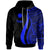 Nauru Hoodie Blue Tentacle Tribal Pattern Unisex Blue - Polynesian Pride