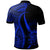 Tuvalu Custom Polo Shirt Blue Polynesian Tentacle Tribal Pattern - Polynesian Pride