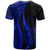 Palau T Shirt Blue Polynesian Tentacle Tribal Pattern - Polynesian Pride