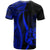 Tonga Custom T Shirt Blue Micronesian Tentacle Tribal Pattern - Polynesian Pride