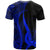 Pohnpei T Shirt Blue Micronesian Tentacle Tribal Pattern - Polynesian Pride