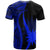 Nauru T Shirt Blue Polynesian Tentacle Tribal Pattern - Polynesian Pride