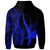 Tokelau Hoodie Blue Tentacle Tribal Pattern - Polynesian Pride