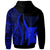 Wallis and Futuna Hoodie Blue Tentacle Tribal Pattern - Polynesian Pride