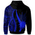 Nauru Hoodie Blue Tentacle Tribal Pattern - Polynesian Pride