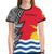 Kiribati Pattern All Over T Shirt Kiribati Flag Coat Of Arms Polynesian Tattoo - Polynesian Pride