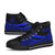 Niue Custom Personalised High Top Shoes Blue - Polynesian Tentacle Tribal Pattern - Polynesian Pride