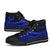 Pohnpei Custom Personalised High Top Shoes Blue - Polynesian Tentacle Tribal Pattern - Polynesian Pride