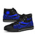 Nauru Custom Personalised High Top Shoes Blue - Polynesian Tentacle Tribal Pattern - Polynesian Pride