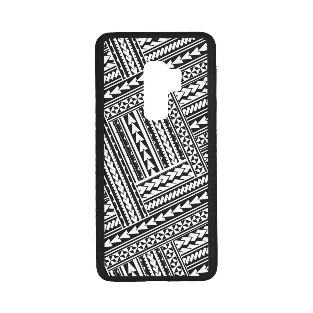 Polynesian 17 Rubber Phone Case One Size Samsung Galaxy S9 Plus Black - White - Polynesian Pride