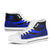 Tuvalu High Top Shoes Blue - Polynesian Tentacle Tribal Pattern - Polynesian Pride