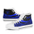 Niue Custom Personalised High Top Shoes Blue - Polynesian Tentacle Tribal Pattern - Polynesian Pride