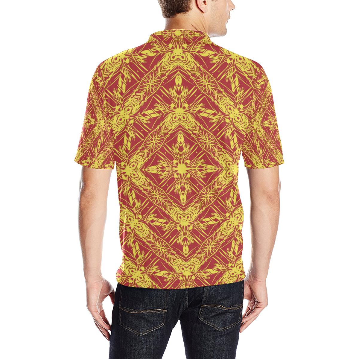 Polynesian Polo Shirt Orange - Polynesian Pride