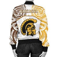 (KAIKAINA) Kanaka Mililani High School Bomber Jacket Demodern LT13 - Polynesian Pride