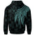 Niue Custom Zip up Hoodie Polynesian Wings (Turquoise) - Polynesian Pride