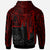 Samoa Custom Hoodie Samoa Seal With Polynesian Pattern In Heartbeat Style (Red) - Polynesian Pride