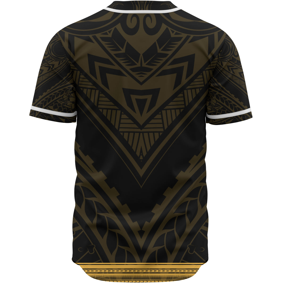 Vanuatu Baseball Shirt - Polynesian Gold Patterns Collection - Polynesian Pride