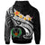 Pohnpei Custom Hoodie Pohnpei Seal Polynesian Patterns Plumeria (Black) - Polynesian Pride