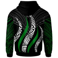 Fiji Custom Zip Hoodie Fiji Strong Fire Pattern - Polynesian Pride