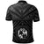 Tonga Polo Shirt Tongan Seal With Polynesian Tattoo Style (Black) - Polynesian Pride