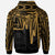 American Samoa Hoodie Seal With Polynesian Pattern Heartbeat Style (Gold) - Polynesian Pride