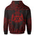 Tonga Zip up Hoodie Coat of Arms With Patterns Red Color - Polynesian Pride