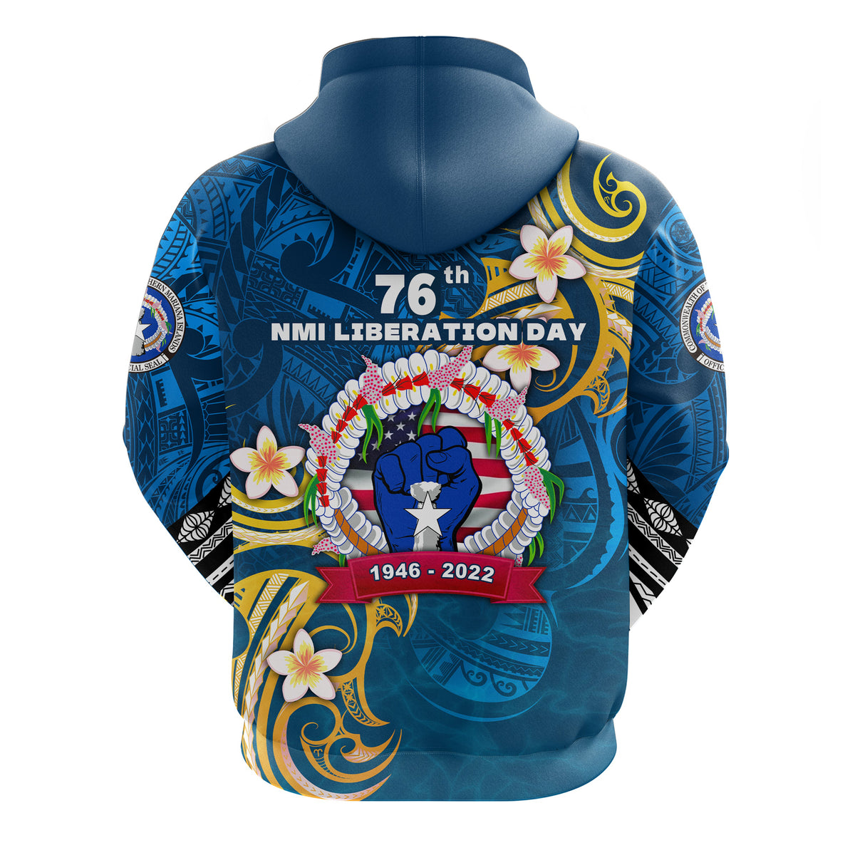 Northern Mariana Islands Hoodie Liberation Day 2022 - Polynesian Pride