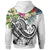 Kosrae Polynesian Hoodie Summer Plumeria (White) - Polynesian Pride