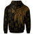 New Caledonia Zip up Hoodie Polynesian Wings Golden - Polynesian Pride