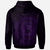 American Samoa Polynesian Zip up Hoodie Polynesian Circle (Purple) - Polynesian Pride