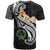 Pohnpei Custom T Shirt Pohnpei Seal Polynesian Patterns Plumeria (Black) - Polynesian Pride