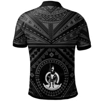 Vanuatu Polo Shirt Vanuatuan Seal With Polynesian Tattoo Style - Polynesian Pride