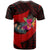 Tahiti T Shirt Polynesian Hook and Hibiscus (Red) - Polynesian Pride