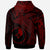 Yap Hoodie Humpback Whale & Coat of Arms Red - Polynesian Pride