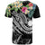 Nauru Polynesian T Shirt Summer Plumeria (Black) - Polynesian Pride