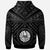 Tahiti Zip up Hoodie Tahiti Seal In Polynesian Tattoo Style (Black) - Polynesian Pride