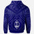 Guam Hoodie Guam Seal With Polynesian Tattoo Style (Blue) - Polynesian Pride