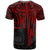 Samoa Custom T Shirt Samoa Seal With Polynesian Pattern In Heartbeat Style (Red) - Polynesian Pride