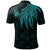 New Caledonia Custom Polo Polynesian Wings Turquoise - Polynesian Pride