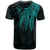 Niue T Shirt Polynesian Wings (Turquoise) - Polynesian Pride