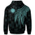 Nauru Custom Zip up Hoodie Polynesian Wings Turquoise - Polynesian Pride